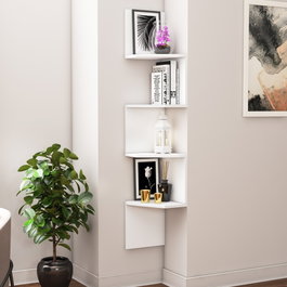 Hanah Home Estantería de Pared Blanca